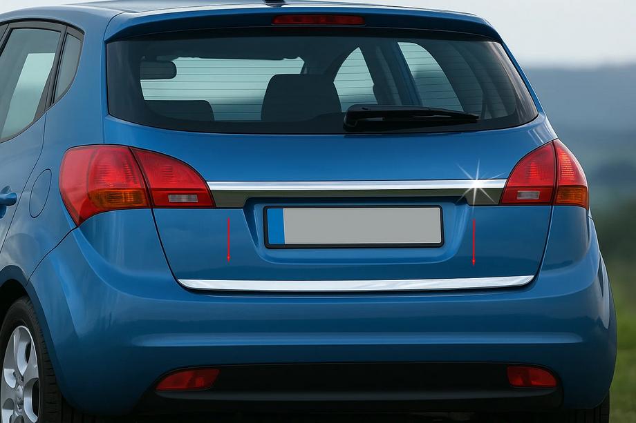 Kia Venga 2010–2019 Kromlist till baklucka (rostfritt stål) Carmos - turkiskt stål Image