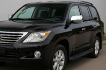 Lexus LX570/450d 2008–2022 Spegelkåpor i rostfritt stål (2008-2012, 2 st.) foto 1