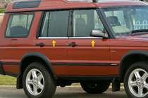 Land Rover Discovery II 1998–2004 Fönsterlister (4 st, rostfritt) foto 1