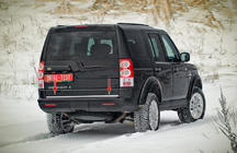 Land Rover Discovery III 2004–2009 Kromlist till baklucka (rostfritt stål) foto 1