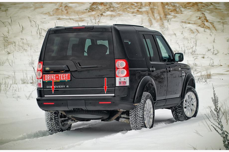 Land Rover Discovery III 2004–2009 Kromlist till baklucka (rostfritt stål) Image
