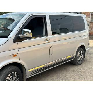 Fönsterlister (2 st, rostfritt stål) Volkswagen T5 Transporter 2003–2010 foto 4