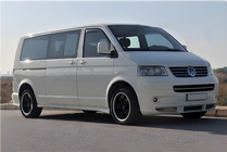 Volkswagen T5 Transporter 2003–2010 Komplett fönsterlistset (14 delar, rostfritt stål) 2 sidodörrar, kort hjulbas foto 1