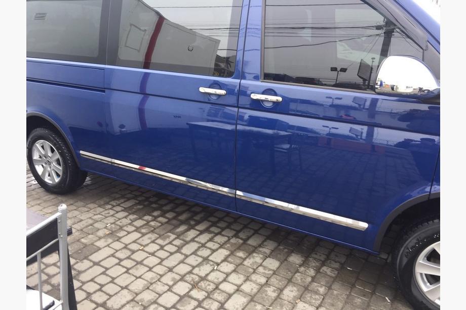 Volkswagen T5 Transporter 2003–2010 Dörrlister (rostfritt stål, krom) 1 dörr, kort hjulbas, Carmos – turkiskt stål Foto 5
