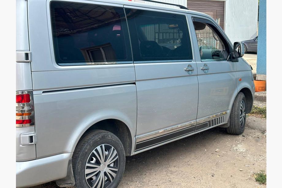Volkswagen T5 Transporter 2003–2010 Dörrlister (rostfritt stål, krom) 1 dörr, kort hjulbas, Carmos – turkiskt stål Foto 18