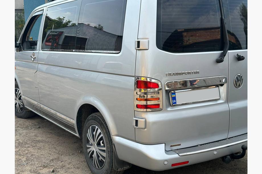 Volkswagen T5 Transporter 2003–2010 Dörrlister (rostfritt stål, krom) 1 dörr, kort hjulbas, Carmos – turkiskt stål Foto 17