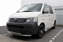 Volkswagen T5 Transporter 2003–2010 Främre frontbåge ST014 (rostfritt) 60 x 60 mm foto 1