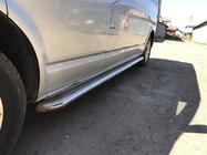 Volkswagen T5 Transporter 2003–2010 Sidosteg Premium (2 st, rostfritt) 60 mm, kort hjulbas foto 4