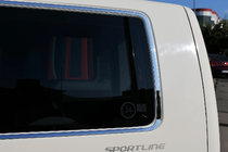Volkswagen T5 Caravelle 2004–2010 Komplett fönsterlistkit (14 st, rostfritt stål) foto 2