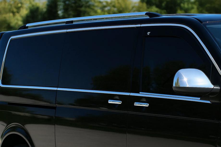 Volkswagen T5 Caravelle 2004–2010 Komplett fönsterlistkit (14 st, rostfritt stål) Image