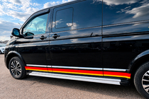 Volkswagen T5 2010–2015 Sidosteg Maya V2 (2 st, aluminium) Kort hjulbas foto 5