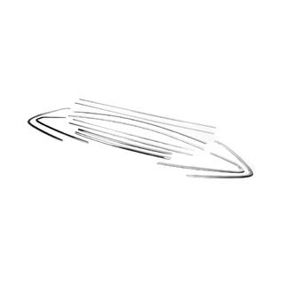 Komplett fönsterlistset (HB, 12 st, rostfritt stål) Opel Astra J 2009–2015 foto 3