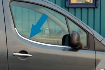 Peugeot Partner Tepee 2008–2018 Fönsterlister (2 st, rostfritt stål) OmsaLine – italienskt rostfritt stål foto 1