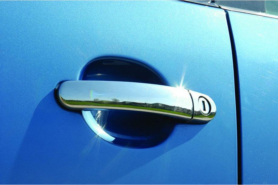 Volkswagen Polo 2001–2009 Dörrhandtagskåpor (4 st, rostfritt stål) Libao - kinesiskt stål Image