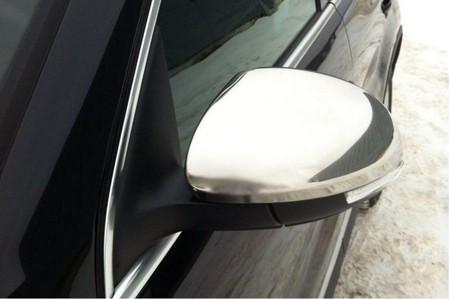Volkswagen Tiguan 2007–2016 Spegelkåpor (2 st, rostfritt stål) OmsaLine – italienskt rostfritt stål Foto 4