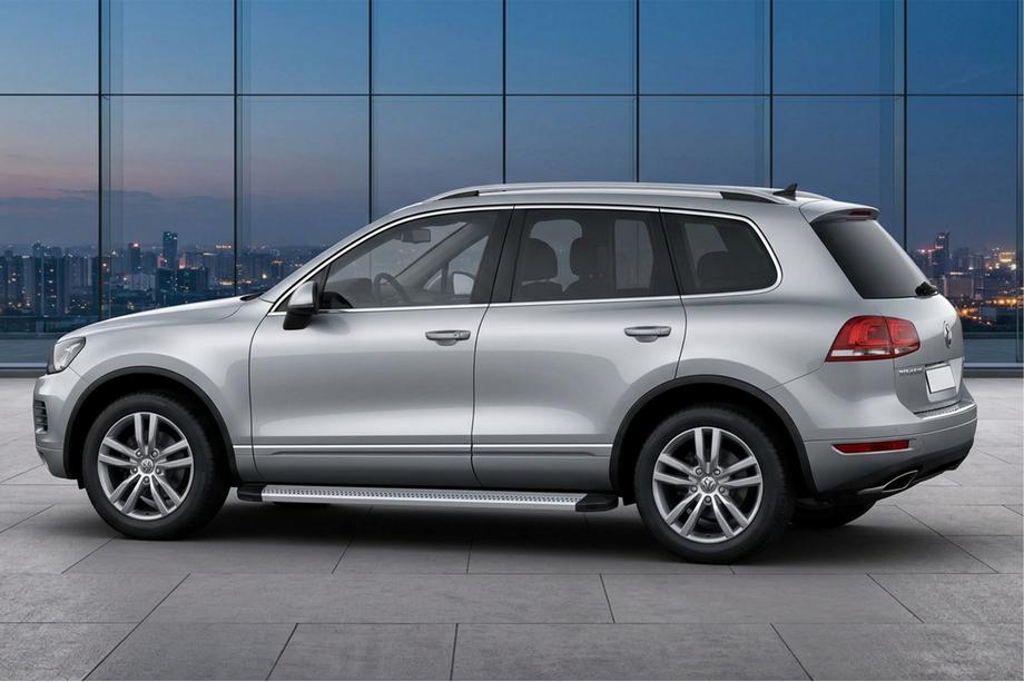 Volkswagen Touareg 2010–2018 Sidosteg Maya V2 (2 st, aluminium) Image