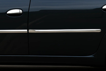 Dacia Logan I 2008–2012 Dörrlister (4 st, rostfritt stål) Carmos - turkiskt stål foto 1