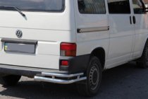 Volkswagen T4 Transporter 1990–2003 Bakre dubbla hörnskydd AK003-Double (2 st, rostfritt) foto 3