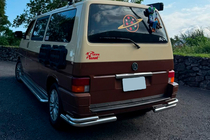 Volkswagen T4 Transporter 1990–2003 Bakre dubbla hörnskydd AK003-Double (2 st, rostfritt) foto 7