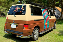 Volkswagen T4 Transporter 1990–2003 Bakre dubbla hörnskydd AK003-Double (2 st, rostfritt) foto 13