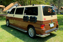 Volkswagen T4 Transporter 1990–2003 Bakre dubbla hörnskydd AK003-Double (2 st, rostfritt) foto 14