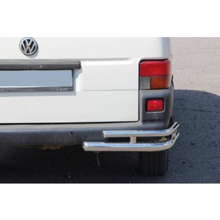Bakre dubbla hörnskydd AK003-Double (2 st, rostfritt) Volkswagen T4 Transporter 1990–2003 foto 1