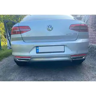 Avgasimitationer/avgastips SD/SW (2015-2018, 2 st, rostfritt) foto 2