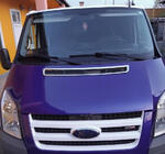Ford Transit 2000–2014 Kromlist till motorhuv (rostfritt stål) foto 4