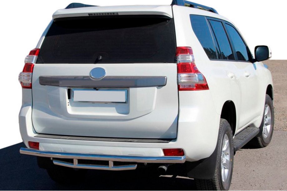 Toyota Land Cruiser Prado 150 2009–2023 Bakre skyddsbåge AK002-2v1 (rostfritt stål) Image