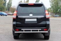 Toyota Land Cruiser Prado 150 2009–2023 Bakre skyddsbåge AK002-2v2 (rostfritt stål) foto 2