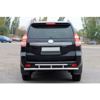 Bakre skyddsbåge AK002-2v2 (rostfritt stål) Toyota Land Cruiser Prado 150 2009–2023 foto 2
