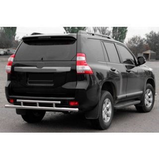 Bakre skyddsbåge AK002-2v2 (rostfritt stål) Toyota Land Cruiser Prado 150 2009–2023 foto 1