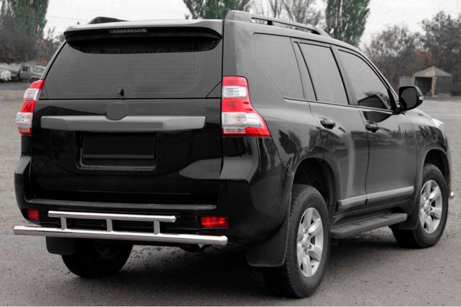 Toyota Land Cruiser Prado 150 2009–2023 Bakre skyddsbåge AK002-2v2 (rostfritt stål) Image