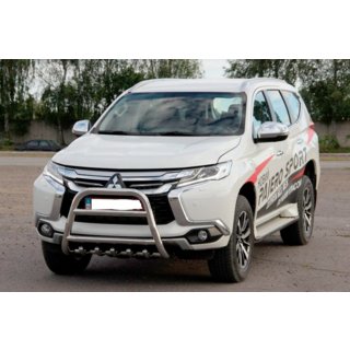 Frontbåge WT008 (rostfritt stål) Mitsubishi Pajero Sport 2015– foto 3