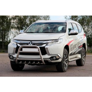 Frontbåge WT008 (rostfritt stål) Mitsubishi Pajero Sport 2015– foto 4