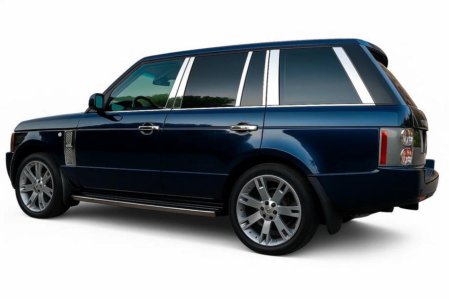 Range Rover III L322 2002–2012 Stolplister för dörrar (14 st, rostfritt) Image