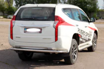 Mitsubishi Pajero Sport 2015– Bakre skyddsbåge AK005 (rostfritt stål) foto 6
