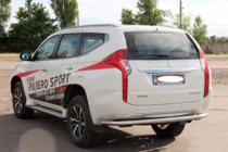Mitsubishi Pajero Sport 2015– Bakre skyddsbåge AK005 (rostfritt stål) foto 3