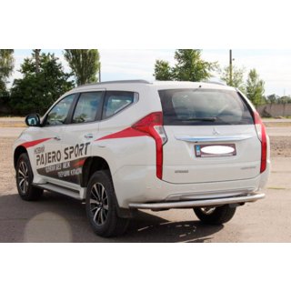 Bakre skyddsbåge AK005 (rostfritt stål) Mitsubishi Pajero Sport 2015– foto 3