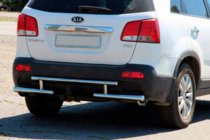 Kia Sorento II XM 2009–2014 Bakre skyddsbåge AK002-2 (rostfritt stål) foto 1