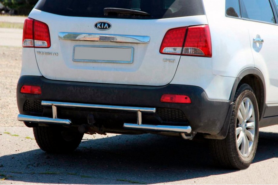 Kia Sorento II XM 2009–2014 Bakre skyddsbåge AK002-2 (rostfritt stål) Image