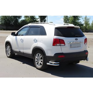 Bakre dubbla hörnskydd AK003-dubbel (rostfritt) Kia Sorento II XM 2009–2014 foto 2