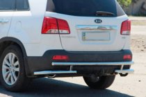 Kia Sorento II XM 2009–2014 Bakre skyddsbåge AK003-2 (rostfritt stål) foto 3