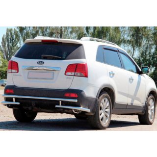 Bakre skyddsbåge AK003-2 (rostfritt stål) Kia Sorento II XM 2009–2014 foto 1