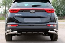 Kia Sportage 2015–2021 Bakre dubbla hörnskydd AK003-dubbel (rostfritt stål) foto 1