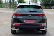 Kia Sportage 2015–2021 Bakre dubbla hörnskydd AK003-dubbel (rostfritt stål) foto 3