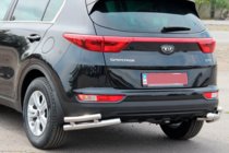 Kia Sportage 2015–2021 Bakre dubbla hörnskydd AK003-dubbel (rostfritt stål) foto 2