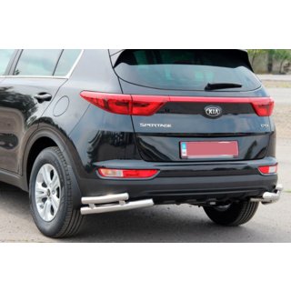 Bakre dubbla hörnskydd AK003-dubbel (rostfritt stål) Kia Sportage 2015–2021 foto 2