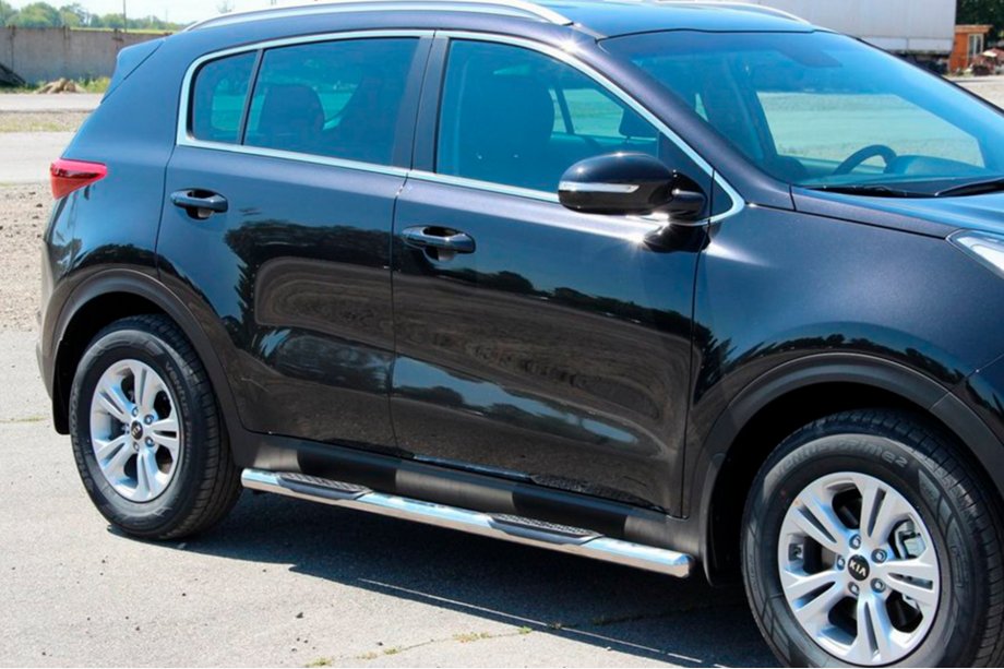 Kia Sportage 2015–2021 Sidorör BB002 (2 st, rostfritt) Image