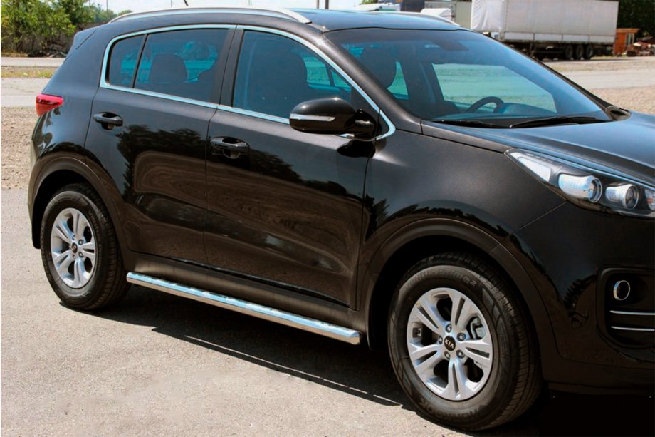 Kia Sportage 2015–2021 Sidorör BB001 (2 st, rostfritt stål) Image